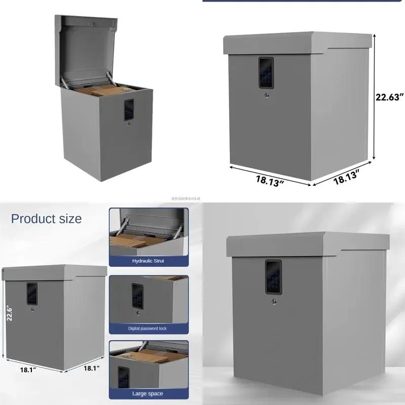 Outdoor Metal Express Cabinet Home Furnishing European American Style Letterbox Supply