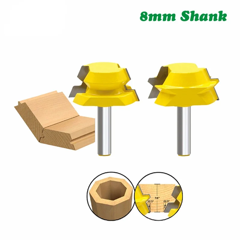 

Suitable for Woodworking Milling with 8-handle 2-piece Octahedral Tool Combination