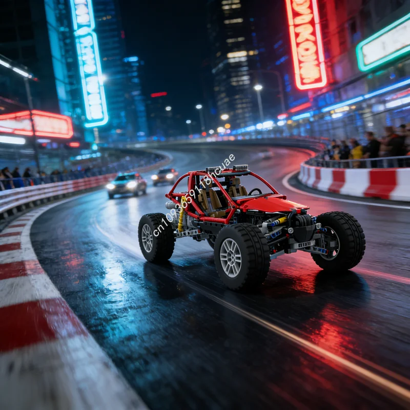 

887pcs MOC Red Dune Buggy Technical Model Building Blocks Architecture Christmas Gifts DIY Toy Creative Education Idea Kids