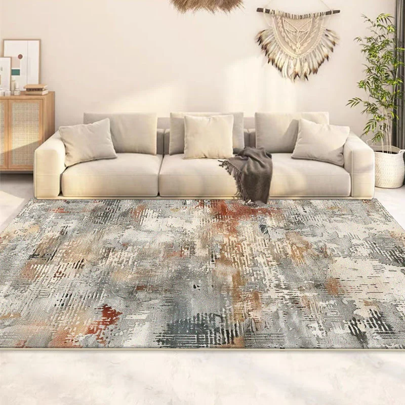 

Abstract Easy Clean Rug for Living Room Nordic Style Decoration Home Sofa Area large Carpet Bedroom Cloakroom Floor Mat Washable