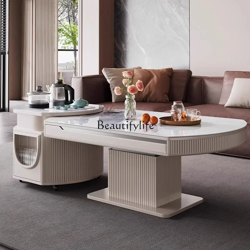 ls 42Electric lifting coffee table dining table dual-purpose multi-function folding two-in-one