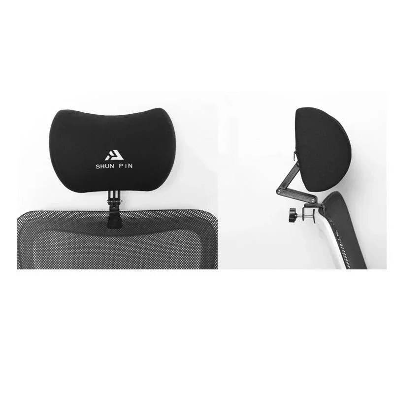 Office Computer Chair Headrest Easy Installation Without Drilling Cotton Memory Headrest Adjustable Height Pillow for Waist