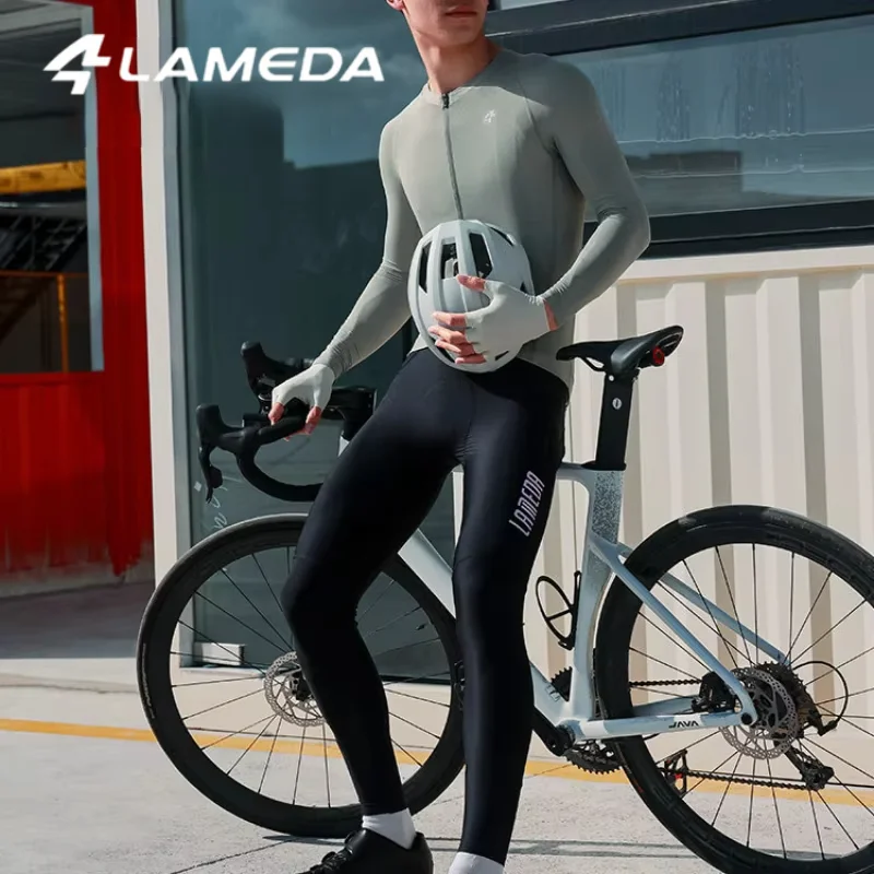 

Lameda Men's Spring/summer Lightweight Cycling Trousers Breathable Moisture-wicking Cycling Bib Shorts Bike Long Pants