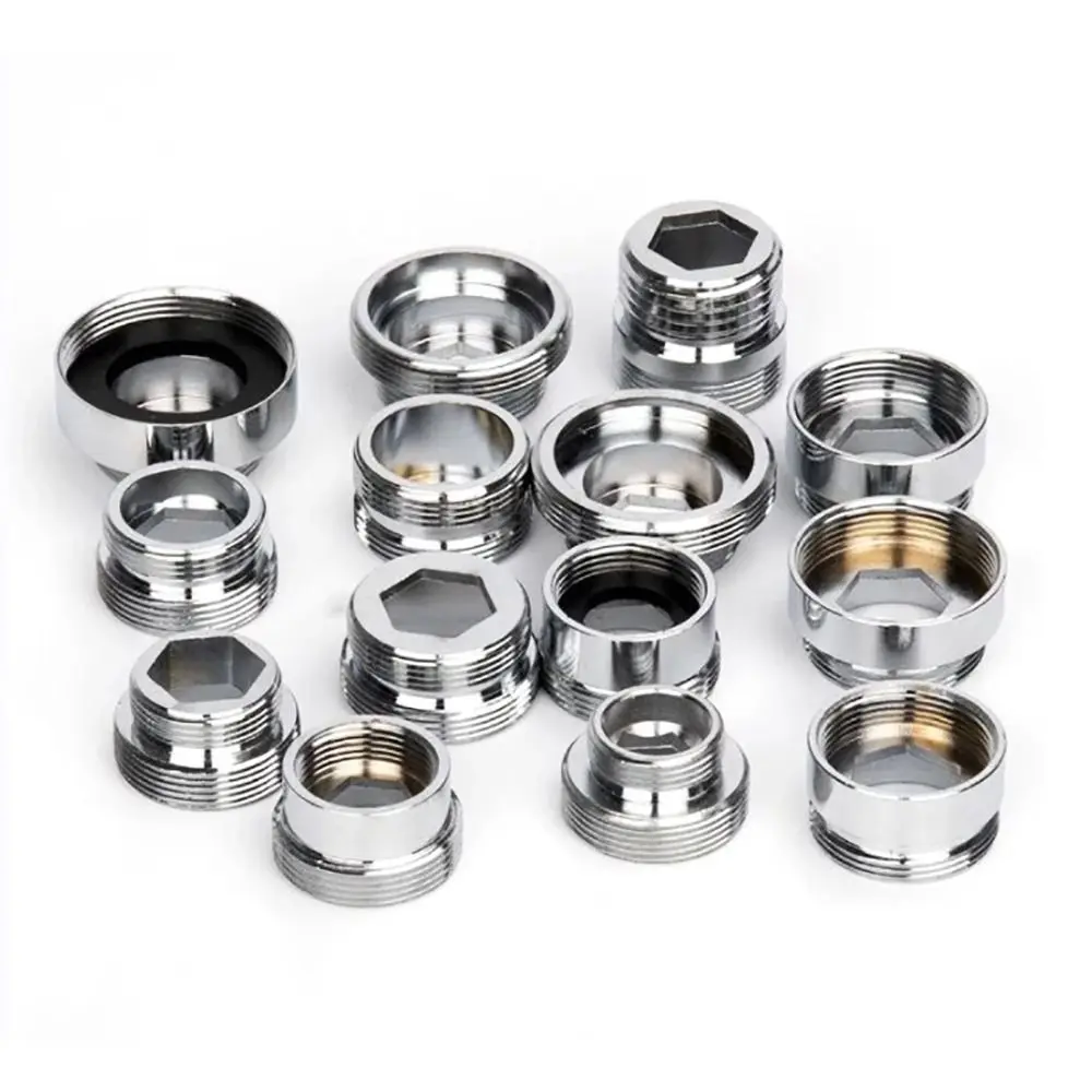 External Wire Female-Male Faucet Adapter Set Washer Copper Plumbing fittings Connector Bathroom Accessories Faucet water filter