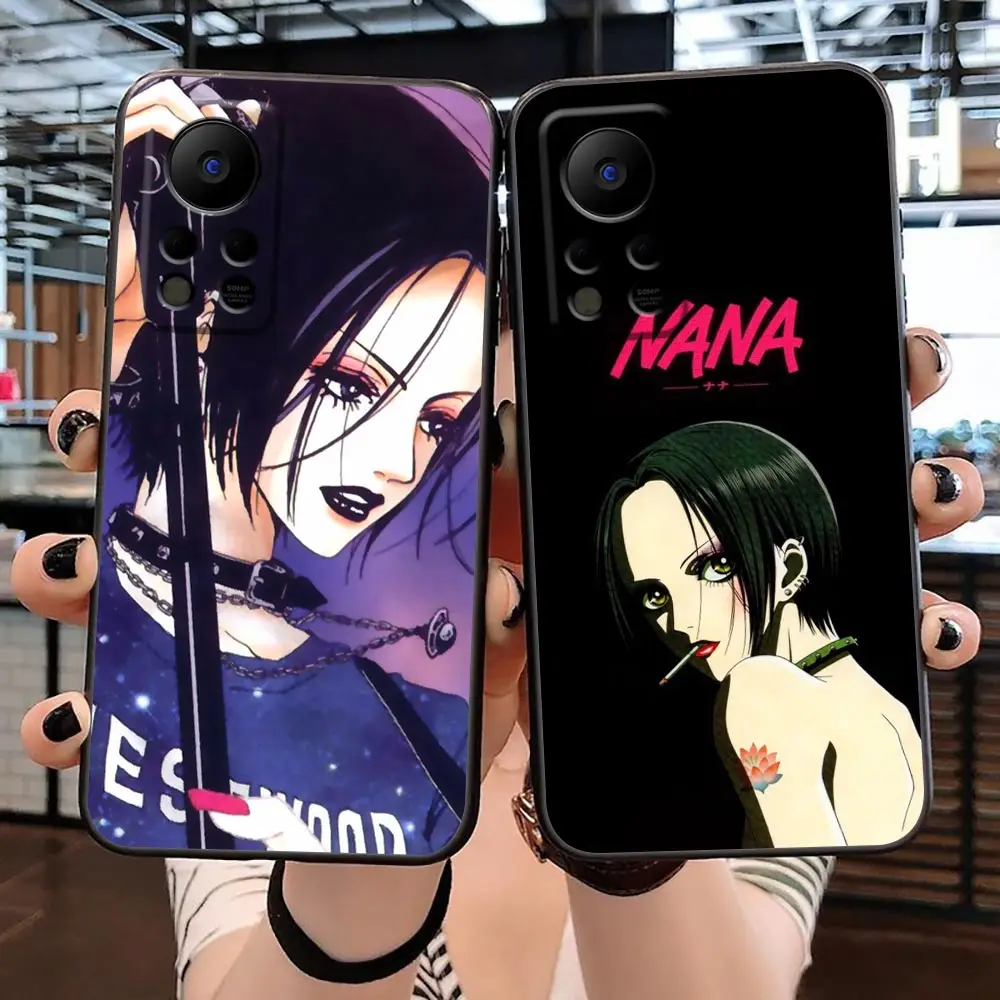 Nana Osaki on Purple Tie Dye Phone Case For Infinix SPARK 7 6 Go 5 HOT 30 30I 20 20I 20S 5G 12 12I 11 11S 10 10I 10S Play Case