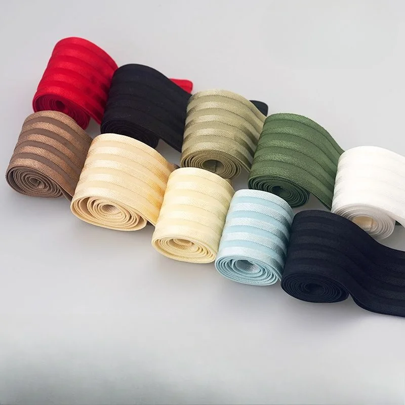 5Cm thin silk elastic band glossy elastic band rubber band pants side widened waist webbing