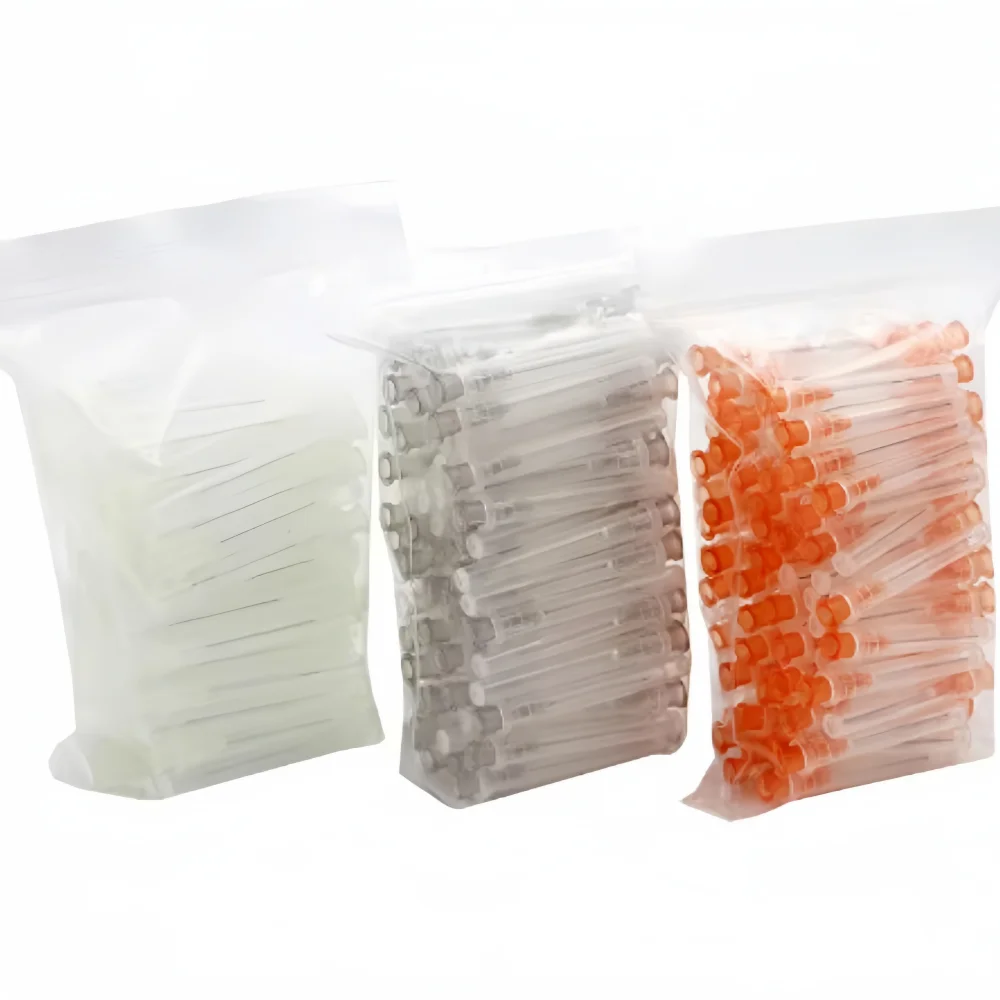 JUMTOP 100 قطعة من إبر الري الإندو، أطراف ثقب جانبي مغلق لغسل وتطهير قناة الجذر، 25 جرام/27 جرام/30 جرام حقنة طب الأسنان T #6