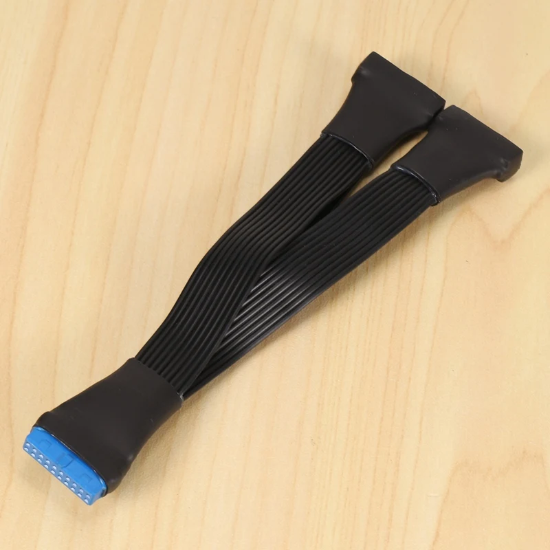 Placa base USB3.0, 19 pines, 20 pines, 1 a 2, Cable de expansión de alimentación de 12CM