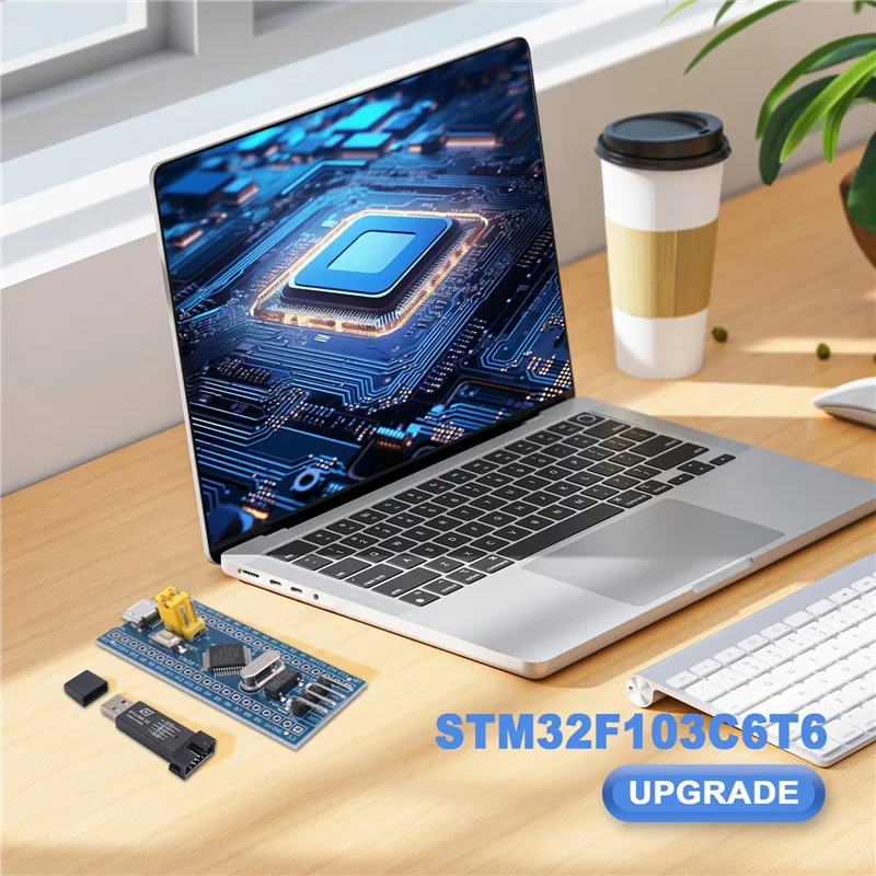 ST-Link V2 Programmeereenheid Emulator Downloader + 40Pin STM32F103C6T6 ARM STM32 SWD Minimale moederbord Micro-USB