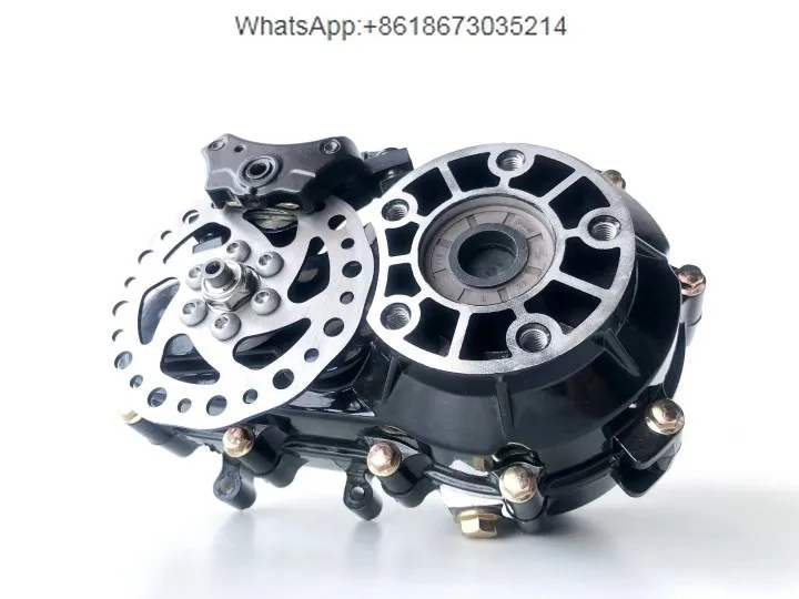 

Electric vehicle disc brake transmission, with brake transmission, half shaft 18-tooth spline