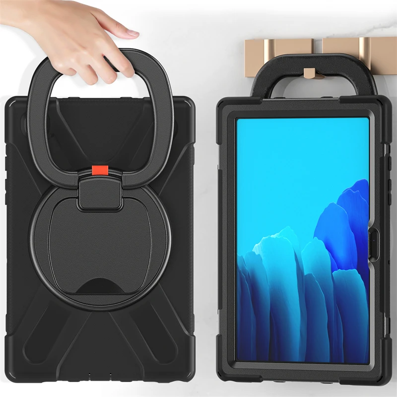 SM-T503 Case For Samsung Galaxy Tab A7 10.4 inch T500 Rugged Cover 360 Rotating Build-in Stand Horizontal Vertical Support 2022