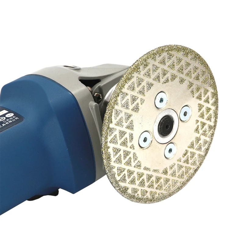 

1 шт. гальванический алмазный отрезной шлифовальный диск Алмазный отрезной и шлифовальный диск с обеих сторон для мрамора, гранита, керамической плитки