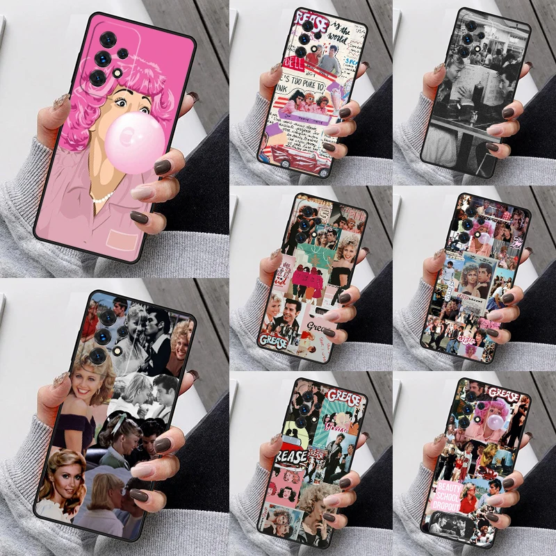 Grease Movie Collage Phone Case For Samsung Galaxy S23 S21 S20 FE S24 S22 Ultra Note20 S10 S9 S8 Plus A40 A52 A12 A13 A53