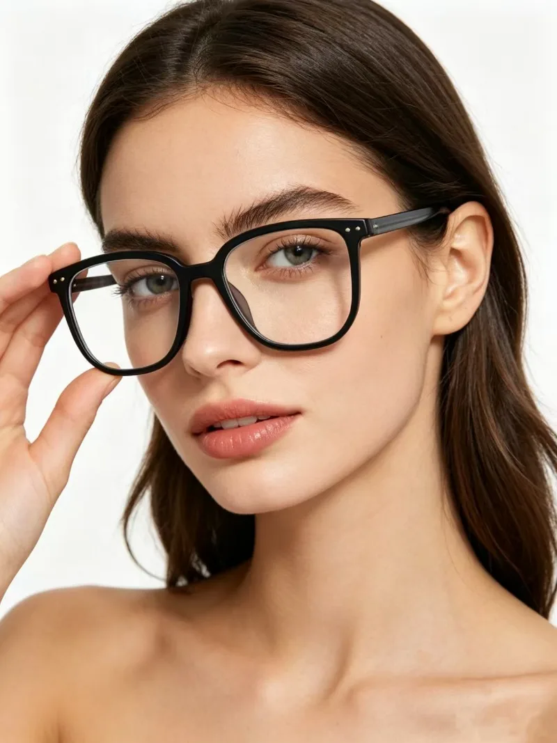 1/2pcs Women Men Classic Square Frame Glasses Anti-blue Light Eyewear Daily Life Clothing Accessorie Eyeglasses