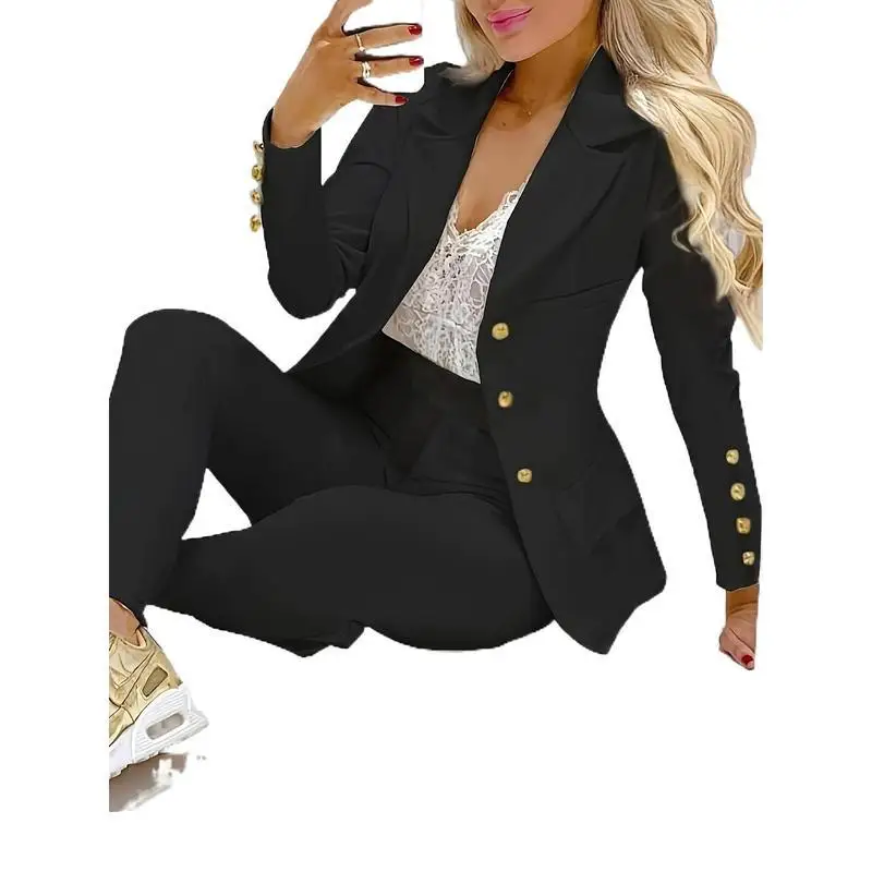 

Casual Small Suit Set for Women Summer Fashion Ensemble Comfortable Versatile Outfit Student Work Uniform Alternative
