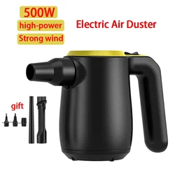 500W Compressed Air, High Pressure Air Duster Blower Computer Keyboard Cleaner Dust,Hairs Crumbs Laptop for Cleaning