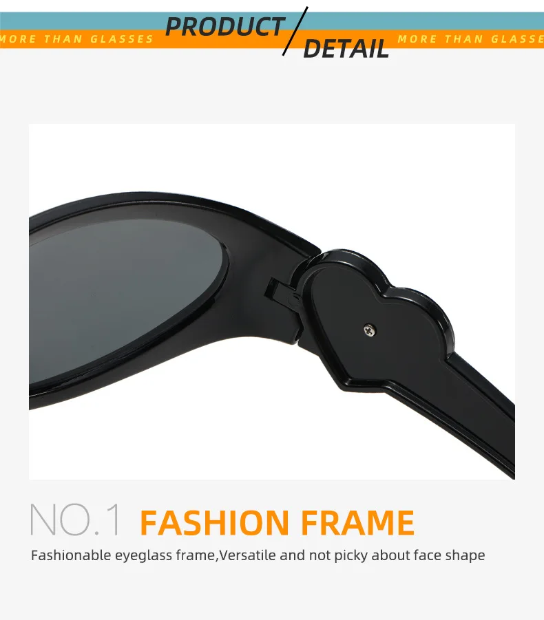 Ovale Y2K-Sonnenbrille für Damen, lustig, Vintage, 2025, Brillen, Damenmode, Persönlichkeit, Sonnenbrille, weiblich, Lentes – Detail 14