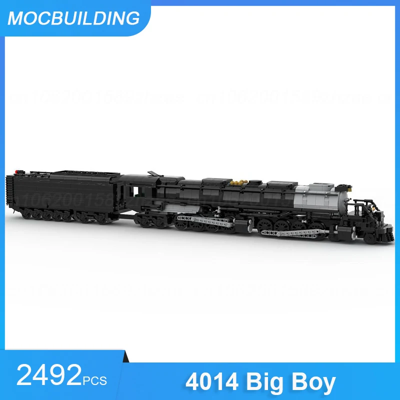 

MOC Building Blocks 4014 Big Boy Train Model DIY Assemble Bricks Transportation Educational Creative Collect Toys Gifts 2492PCS