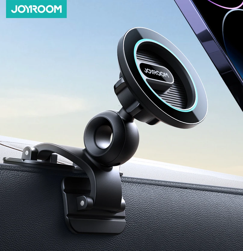 Joyroom Magnetic Phone Holder for Car Fit Curved Surfaces Car Phone Holder Mount Flexible & Stable Dashboard Phone Car Mount