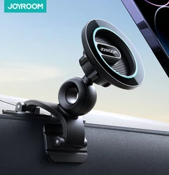 Joyroom Magnetic Phone Holder for Car Fit Curved Surfaces Car Phone Holder Mount Flexible & Stable Dashboard Phone Car Mount