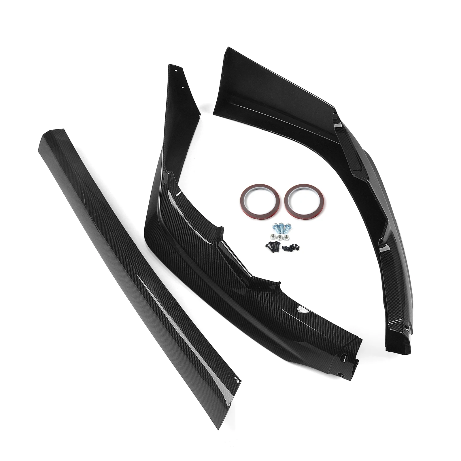 Kit 3 Peças de Spoiler Dianteiro Inferior para Toyota Corolla L LE XLE Base CE - Protetor de Para-choque e Aerofólio