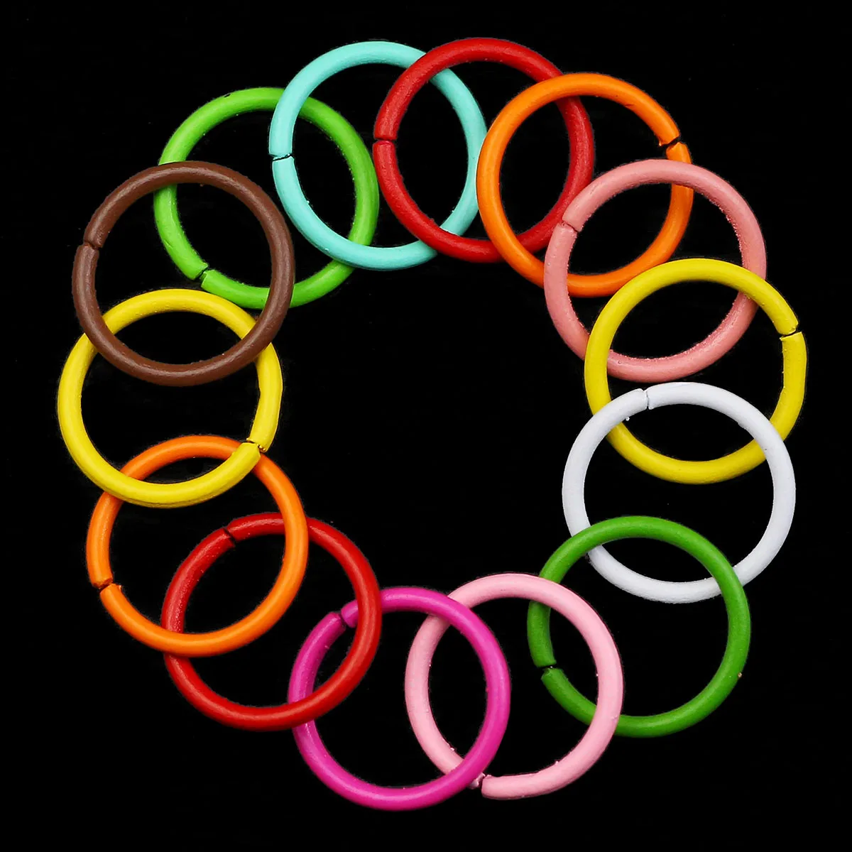 10mm Mixed Color Closed Loop Multi-color Lacquered Jump Rings for Jewelry Making DIY Bracelet Earrings Accessories