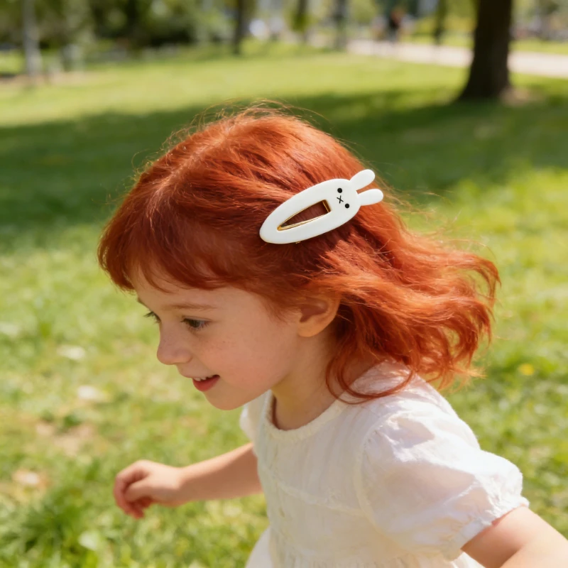 

New Cute Cartoon Miffy Series Duckbill Clip Creativity Little White Rabbit Bangs Hairpin Side Clip Girls Birthday Gifts