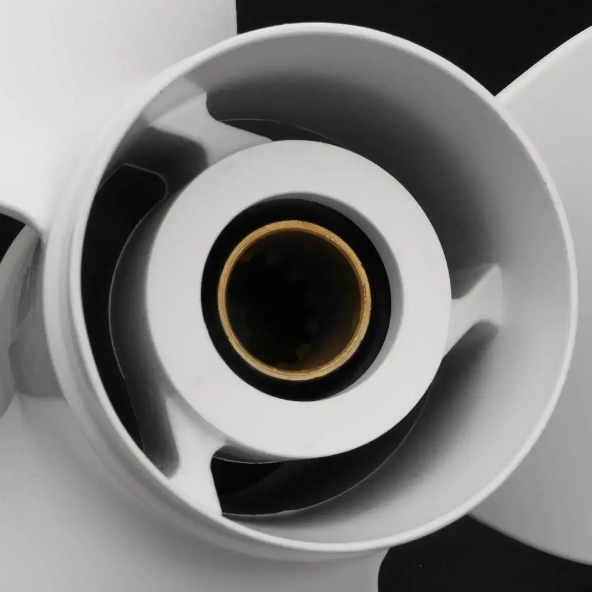 White 11 3/8X12 Boat Outboard Propeller Aluminum 13 Spline Tooths Diameter 90mm 3 Blades For Yamaha 40 48 50 55 60HP