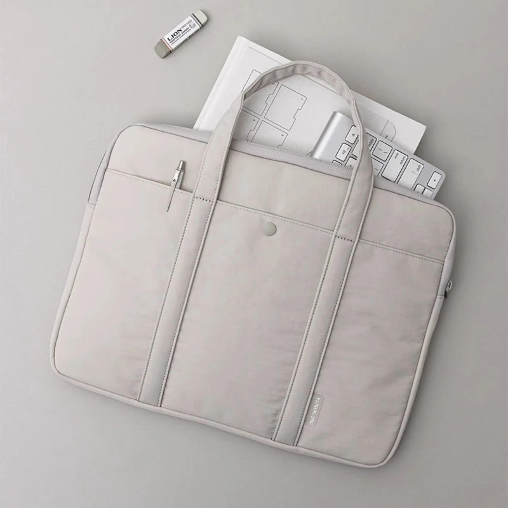 الحد الأدنى بلون حقيبة لابتوب لماك بوك اير برو 13 14 15.6 16 بوصة سعة كبيرة حمل حقيبة كمبيوتر محمول واقية