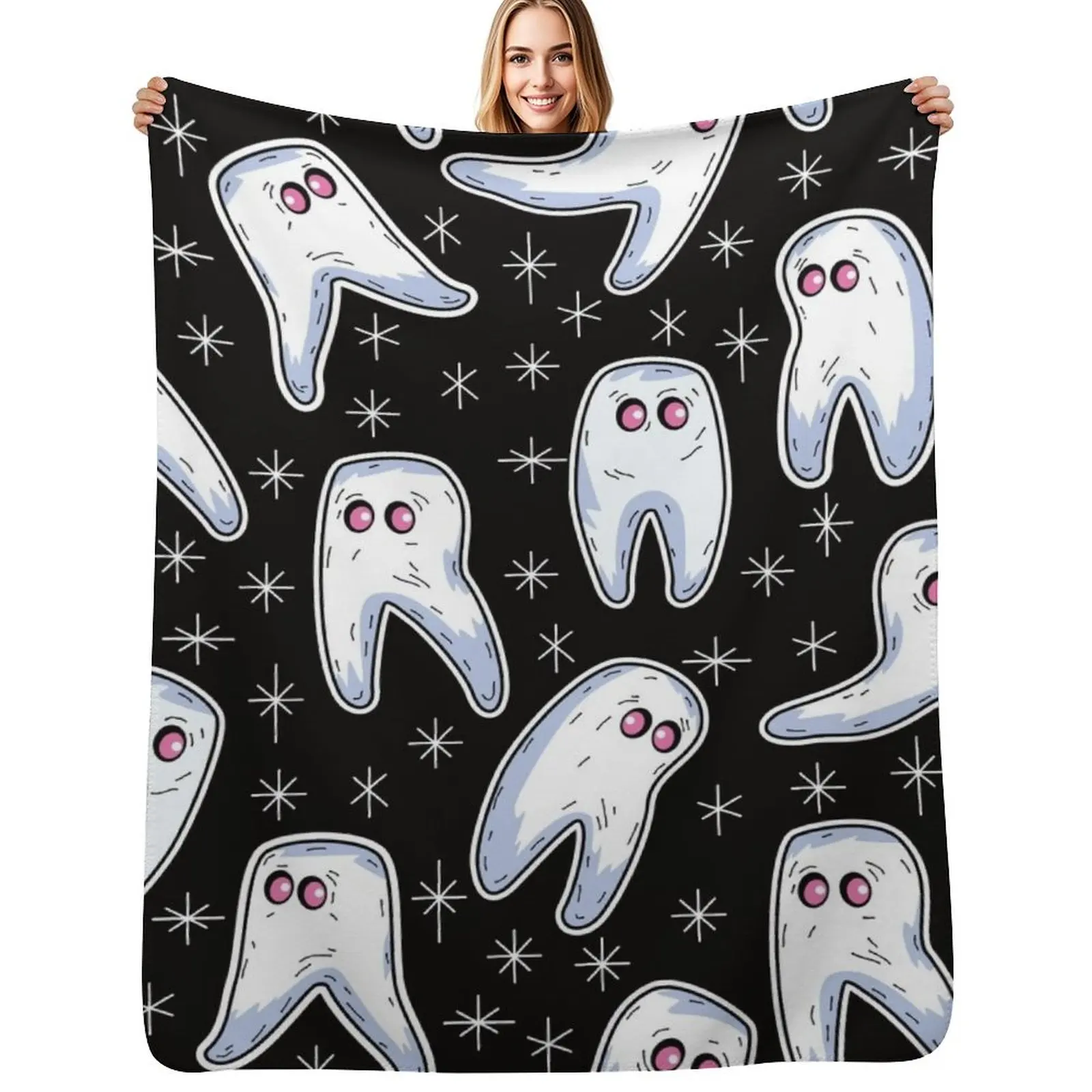 

Fresno Nightcrawlers Cryptid Black Throw Blanket Decorative Soft Throw Blanket for Couch Sofa