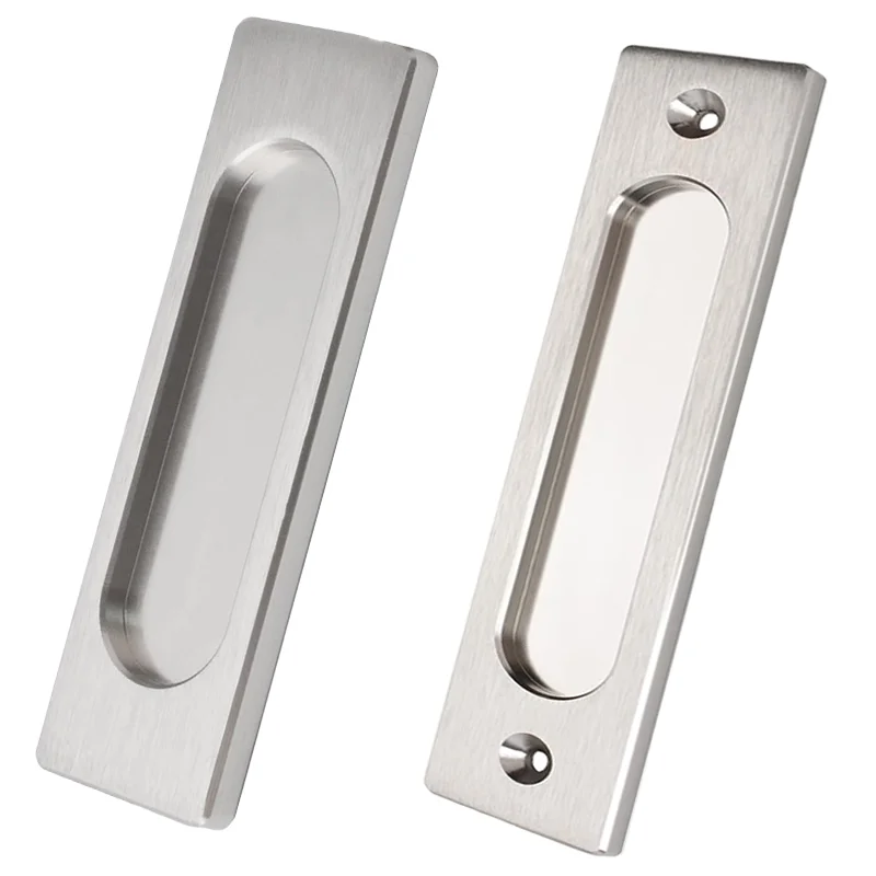 

Ручки для скрытого монтажа для раздвижных дверей, фурнитура для дверных дверей сарая, утопленная ручка для гладкого образа на двери шкафа и комнаты