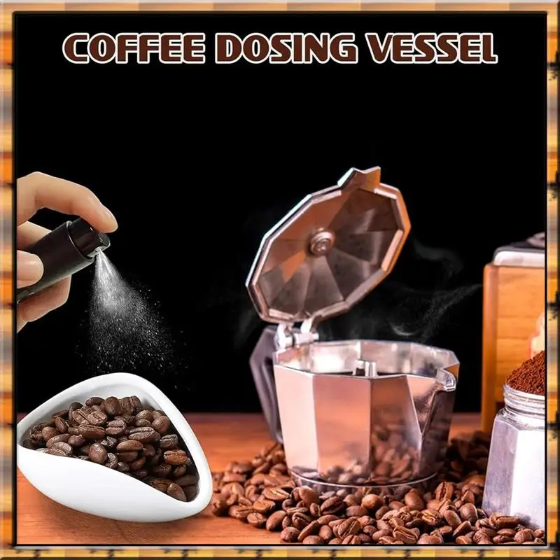 A78K New Coffee Bean Dosing Cup&Spray Bottle  Single Dose Tray Baristas Accessories Set