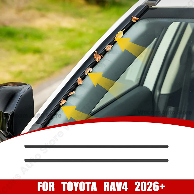 

For Toyota NEW RAV4 XA60 2026+ Car A-column Sealing Strip Silicone Front Windshield Noise Reduction Strip Trim Car Accessories