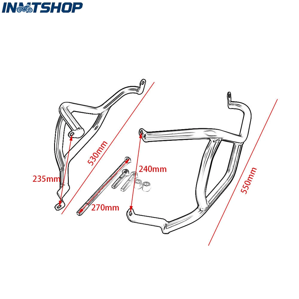 Customizable Factory-fitted Suzuki GSX-S 750 2017-20 Motorcycle Bumper, Engine Guard, Frame Slider protection Device.