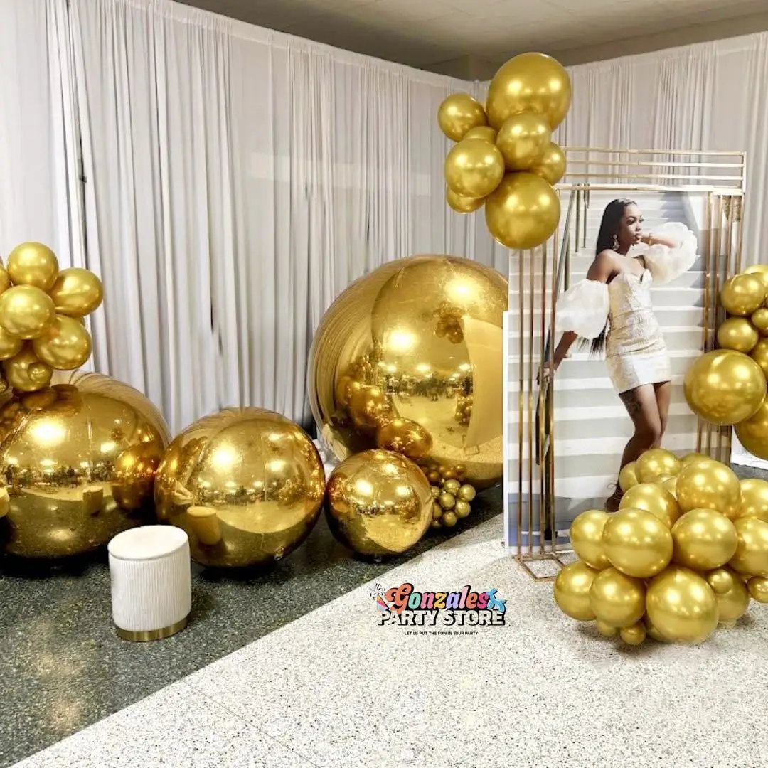 Customized Wedding Bar KTV Event Decoration Double-Layer Disco Mirror Ball Hanging Inflatable Shinny PVC Giant Mirror Balls