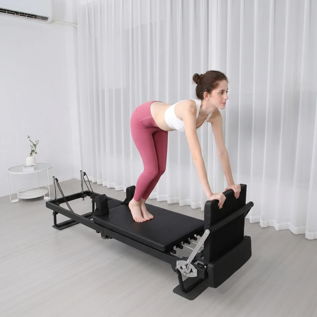Extended‑Resistance Pilates Workout Bed,Latex Cords & Springs For Studio Fitness & Rehabilitation