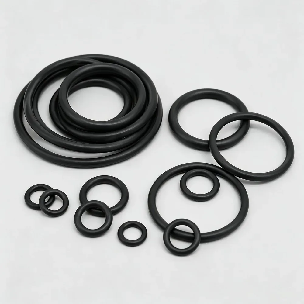 Black NBR Nitrile O Ring Seal Washer Kit 300Pcs CS 2.62mm OD9.19-17.88mm  Heat&Oilproof Waterproof Auto Sealing Gasket Parts