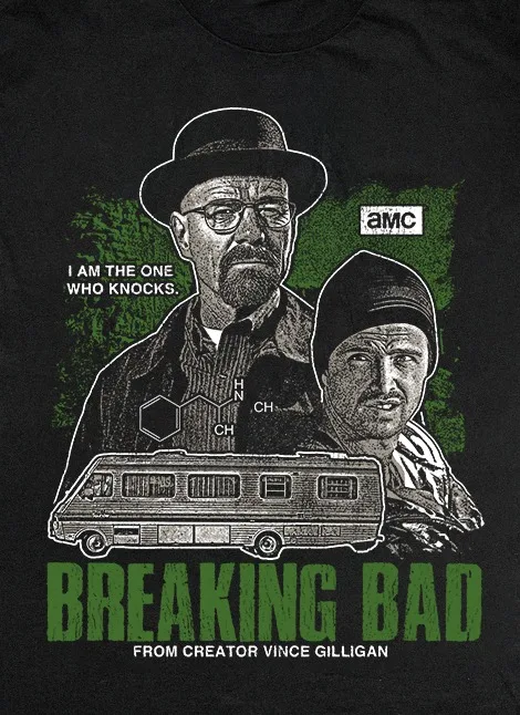 Breaking Bad Retro Crime Drama Tv Series Graphic T-Shirt Cotton Men Women Vintage Streetwear Tee