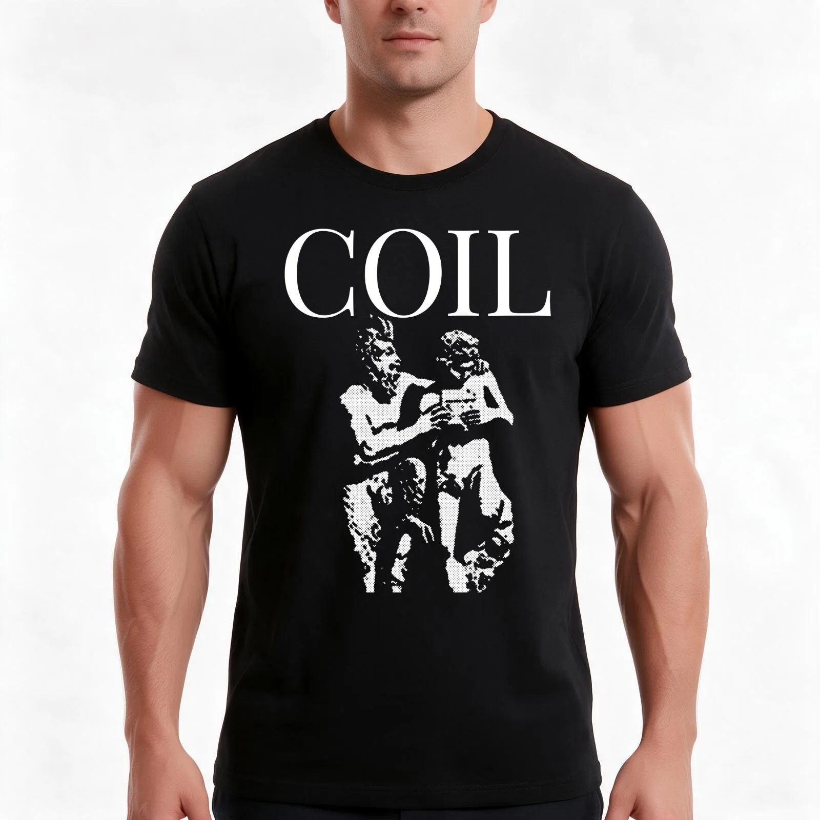 Coil Band - The Ape of Naples, Industrial Music, Noise Music, Throbbing Gristle - Vintage Band T-Shirt, Summer Casual Cotton Tee