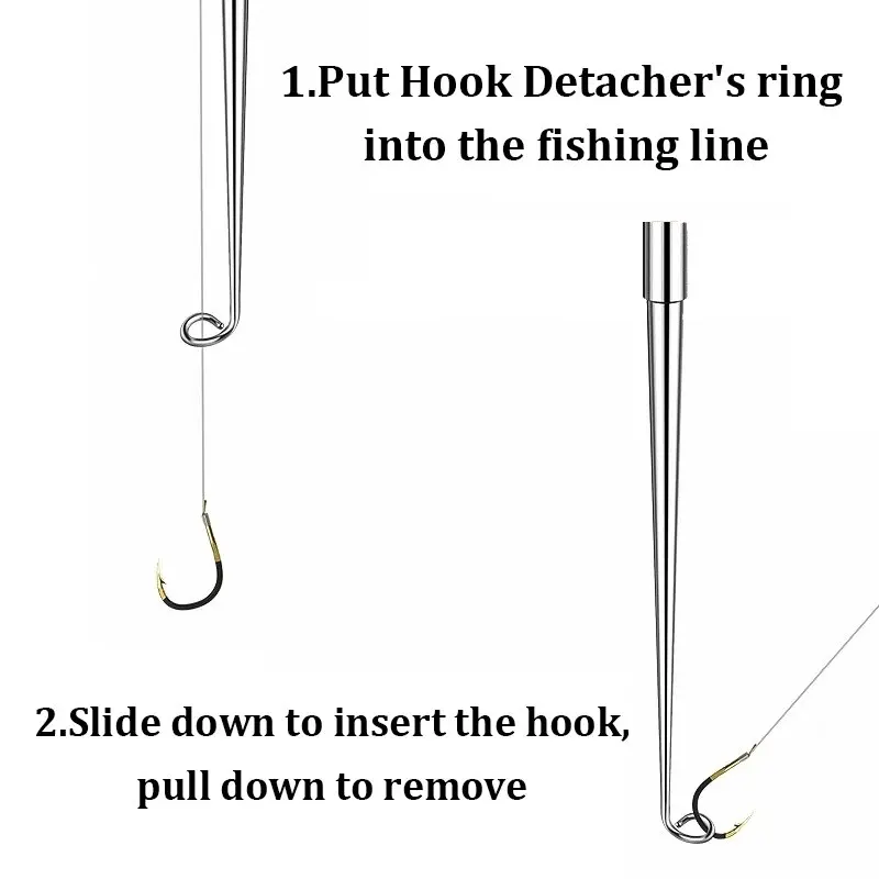 Fishing Hook Unhooker Deep Throat Quick Uncoupling For Carp Fishing Accessories Tools Goods Stainless Steel Safety Extractor