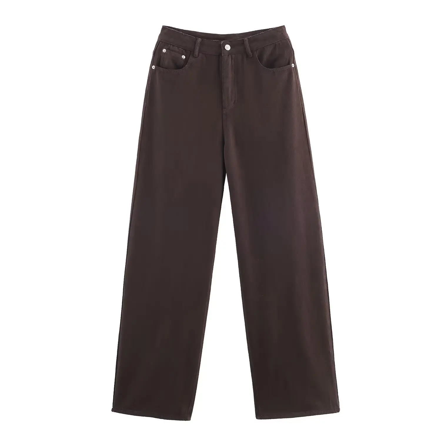 

2025 autumn and winter new fashion European and American style high-waisted super wide-leg jeans are slim and versatile