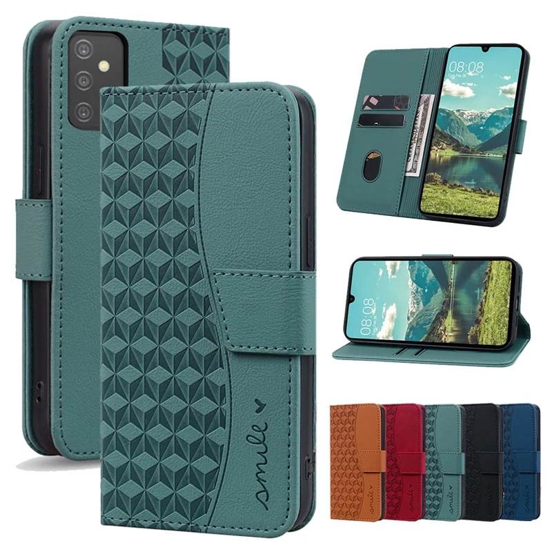 

3D Embossed Wallet Case for Samsung Galaxy A50 A51 A12 A22 A32 A52 A13 A14 A23 A24 A33 A53 A34 A54 A04S Card Slots Flip Cover