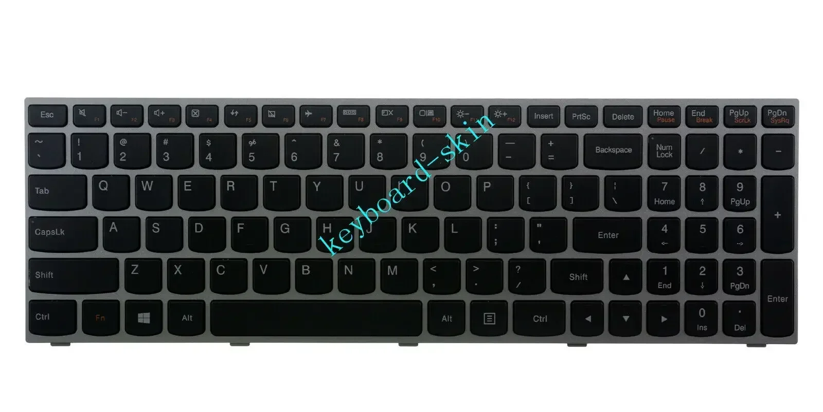 US No-backlit Keyboard for Lenovo 300-15IBR 300-15ISK 300-17ISK 305-15ABM 500-15ACZ,500-15ISK Flex2 15,Flex2 15A(isn't flex 15)
