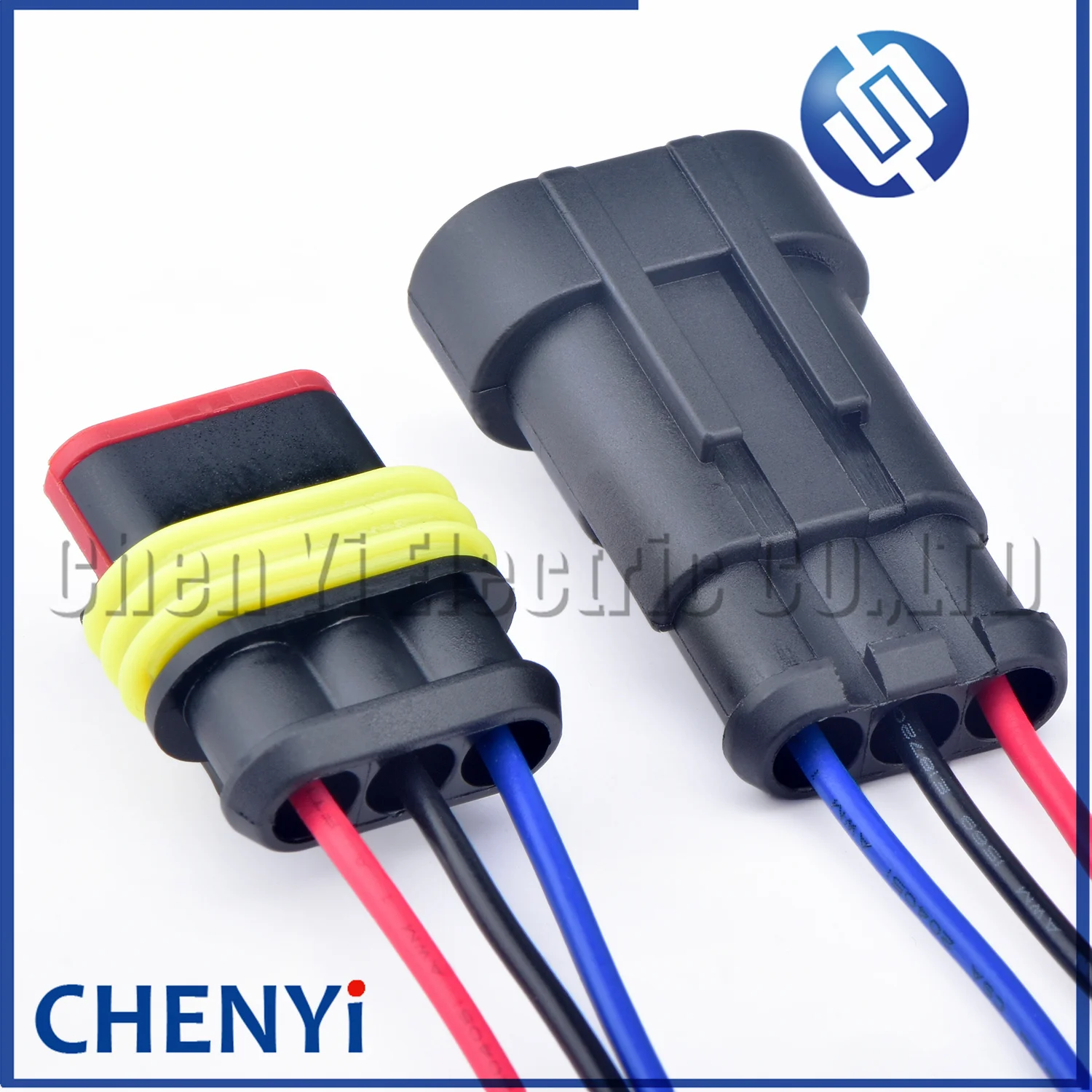 3 Pin male or female Automotive waterproof connector turbo speed sensor Wire harness plug 282087-1 282105-1