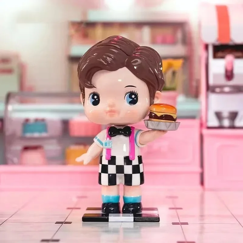 

100% Original Tapoo Retro Diner Series Blind Box Toys Kawaii Anime Action Figure Surprise Mystery Box Dolls Gift