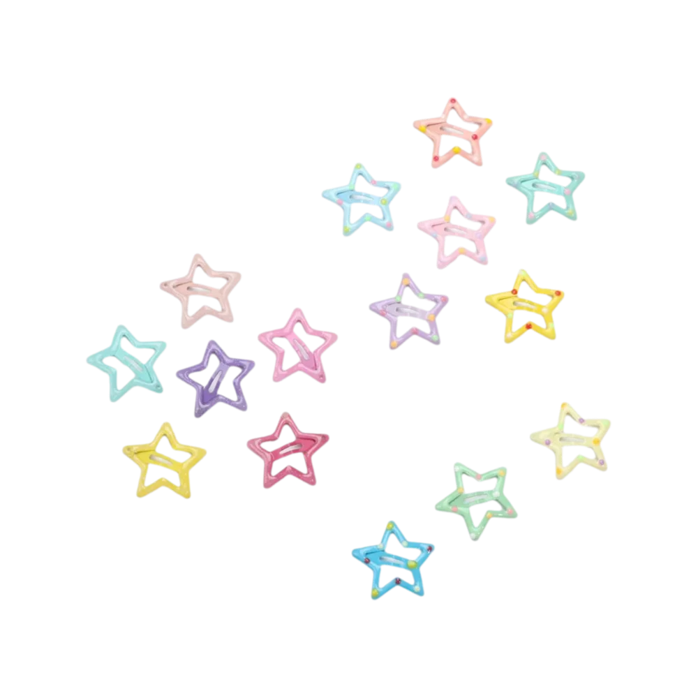 

Fashion Resin Star Hair Clips Colorful Non Slip Star BB Hairclips Hair Grip Headwear Hair Side Barrettes Hair Accessories