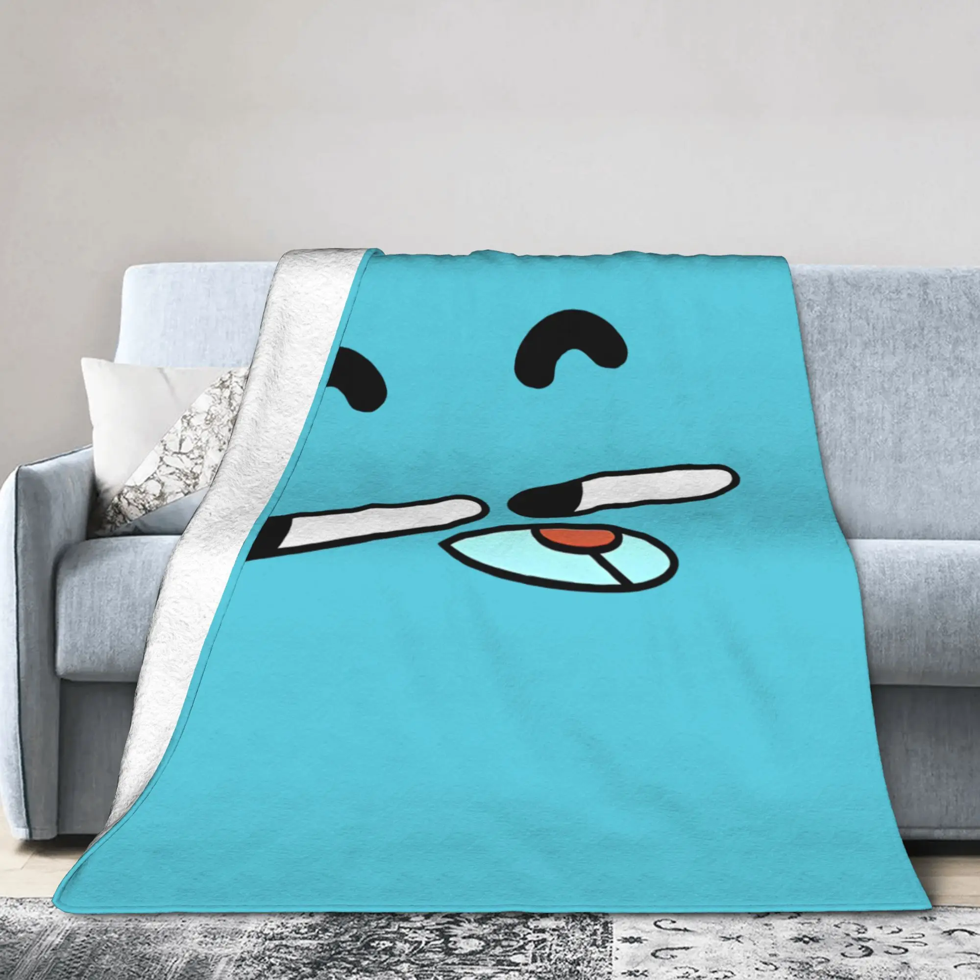 Gumballs Cartoon Fleece Blankets Amazings Gumballs Creative Throw Blanket for  Sofa Bedding Lounge 125*100cm Plush Thin Quilt