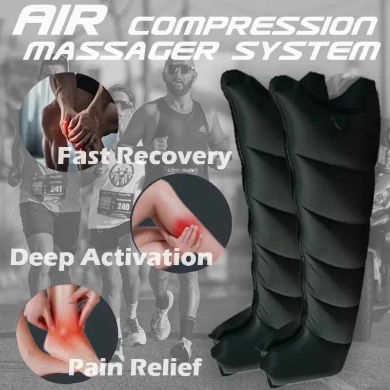 4/6/8 Chambers Electric Sports Massage Air Compression Boots Therapy Leg Massager  Machine