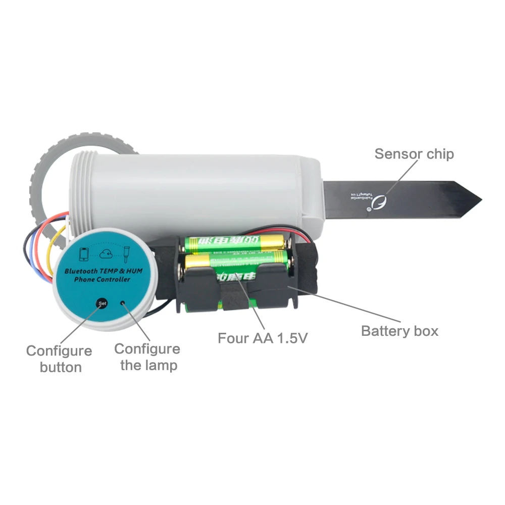 Tuya-Sensor de humedad y temperatura del suelo, dispositivo con Bluetooth, IP67, Monitor de suelo para exteriores, funciona con válvula de sistema de riego automático para jardín