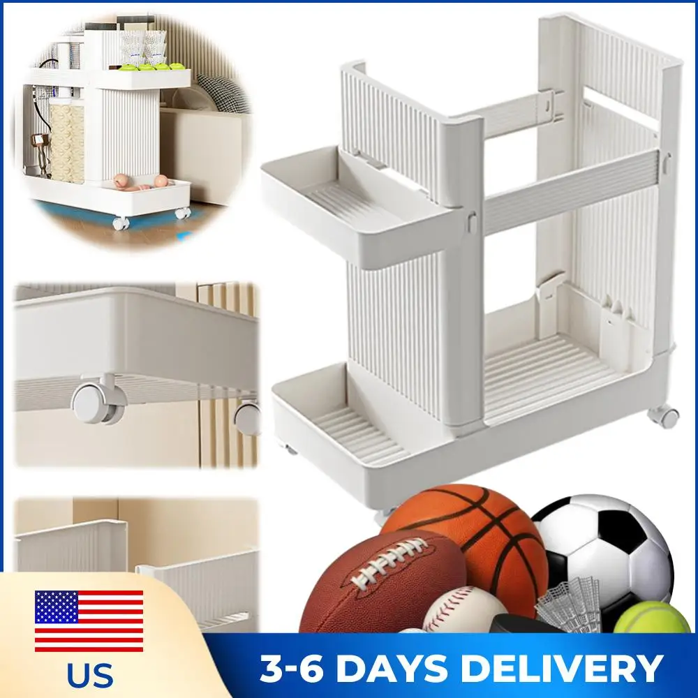 

Gym Equipment Holder with Wheels Sports Equipment Storage Rack Fitness Equipment Storage Rack Sports Equipment Trolley Basket